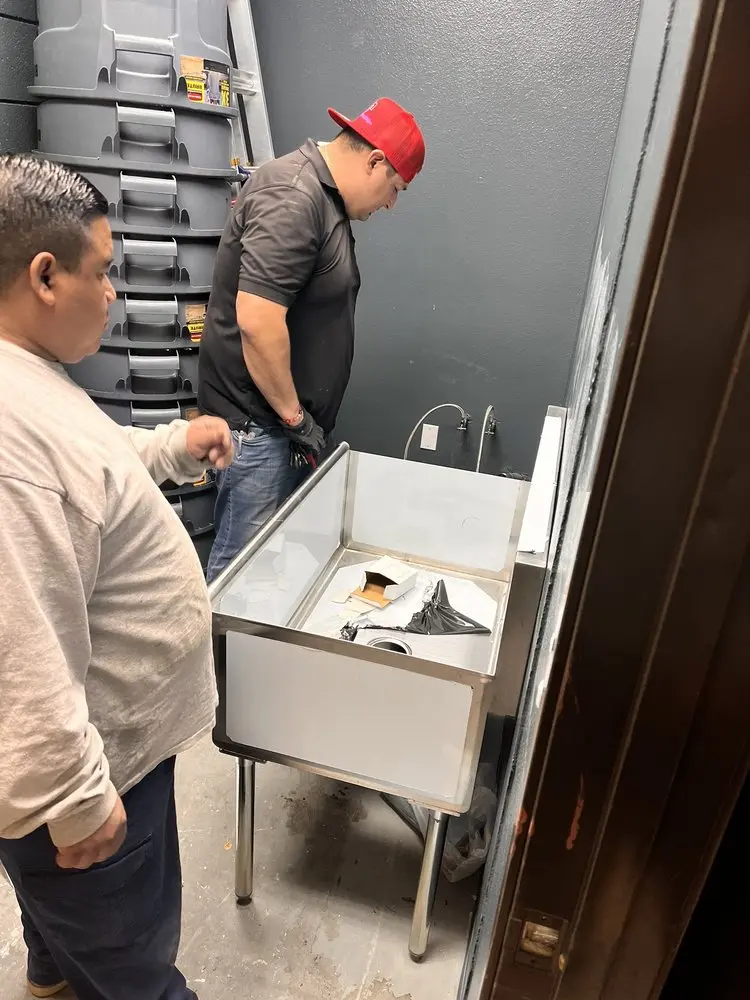 Commercial plumbing and sink installation in Fairview
